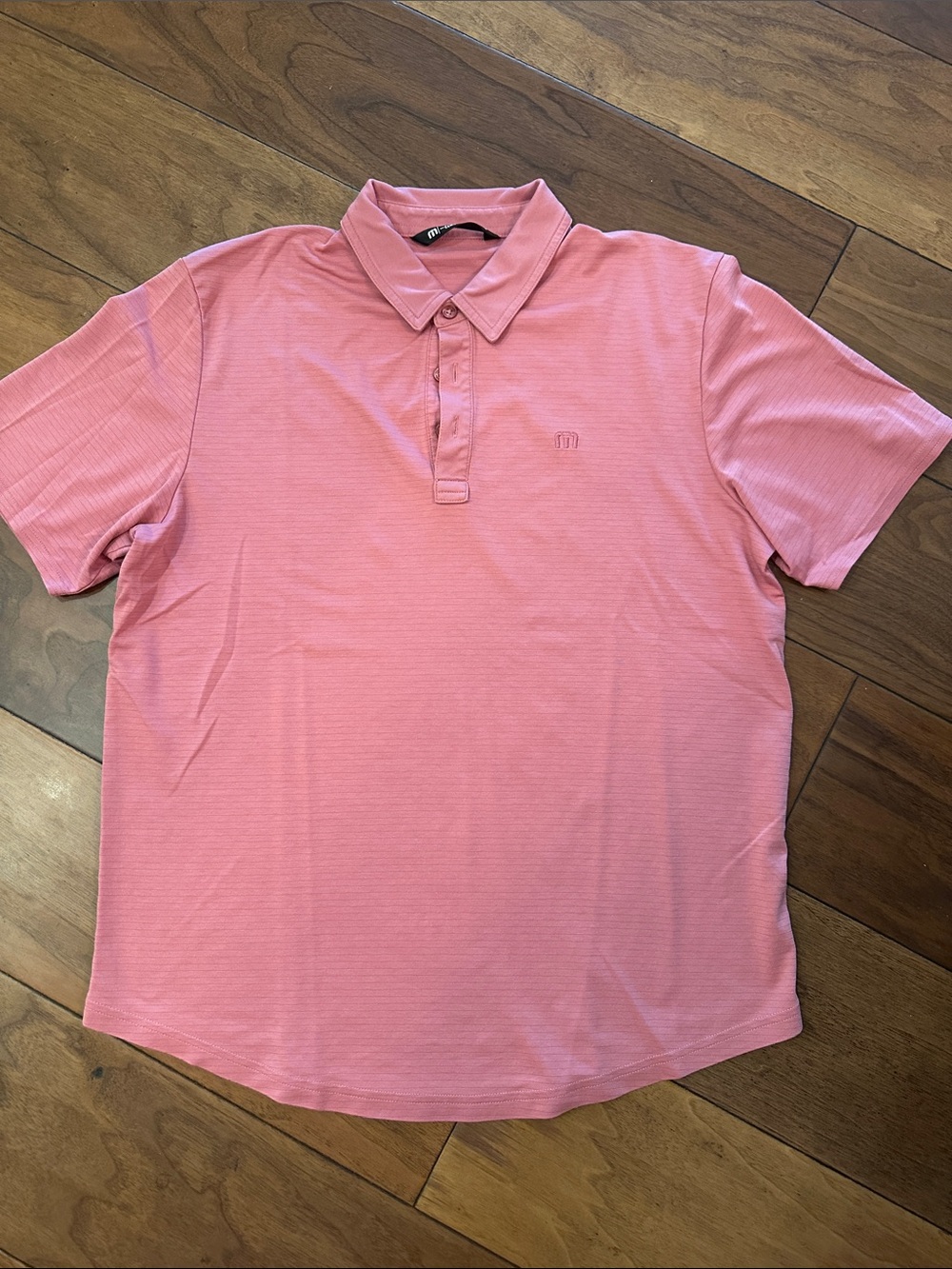 Travis Mathew Men's Light Red Performance Polo